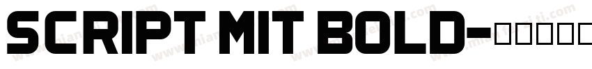 script mit bold字体转换
